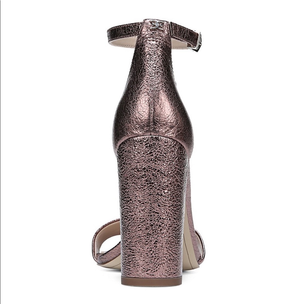 Sam Edelman Yaro Sandal Soft Pink Crinkle NIB - Picture 2 of 3
